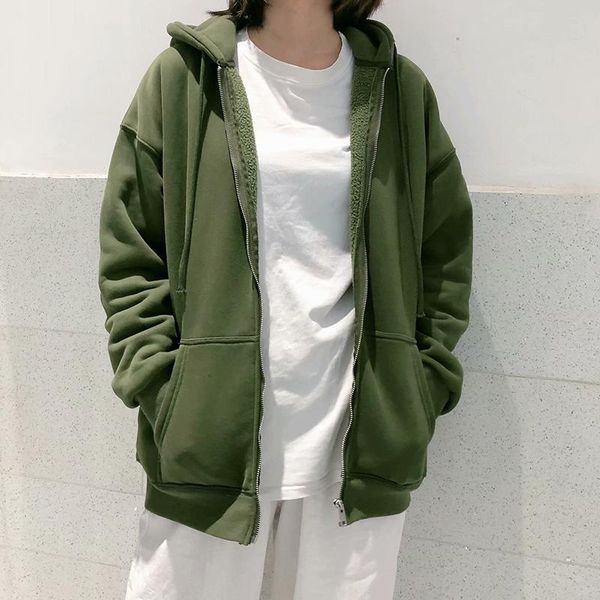 

women's jackets unuth girls oversize cotton jacket 2021 spring-autumn fashion ladies warm fleece coats vintage women chic outerwear, Black;brown