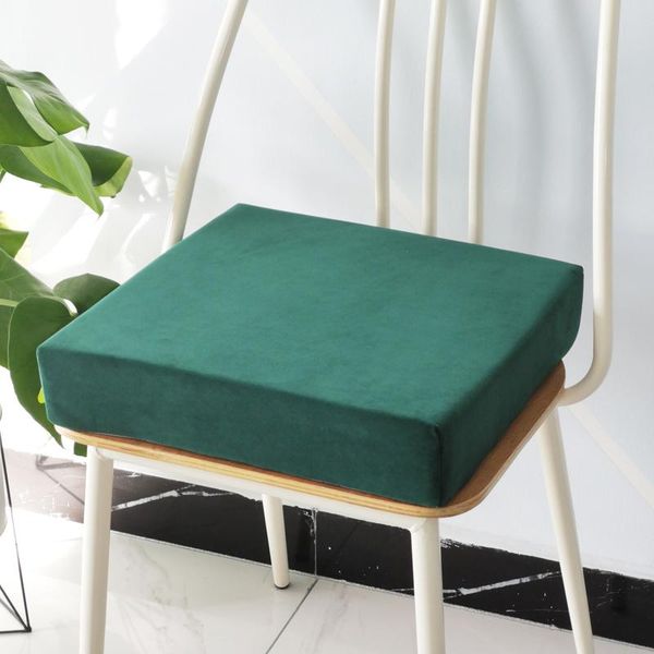 

cushion/decorative pillow solid candy color velvet cushion warm tatami chair sit pads driver seat office stool mat home decor 3-8cm height g