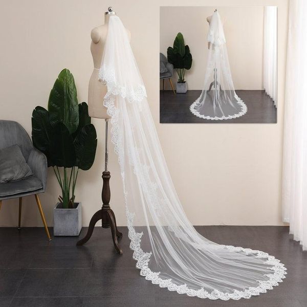 

bridal veils a sequin flower lace wedding veil,two layer elegant wedding, cathedral veil, veil,chapel waltz veil,blusher, Black