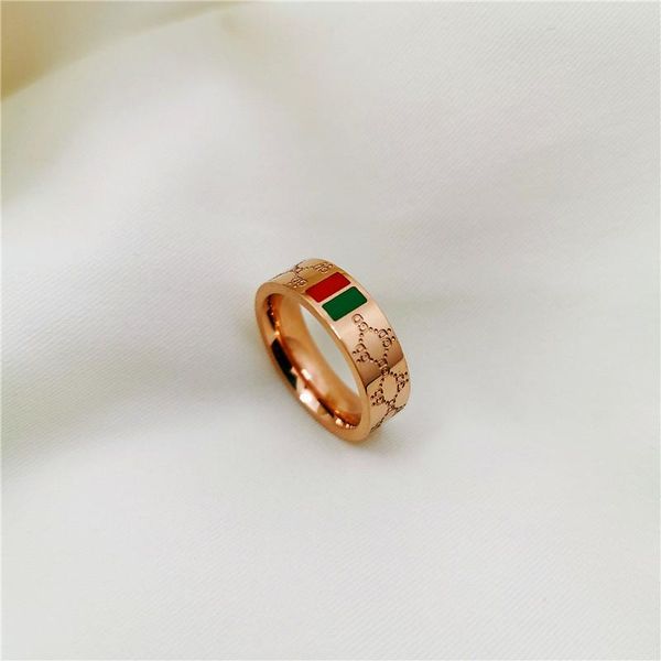 

wedding rings stainless steel ring rose gold titanium bridal love promise for women wholesale, Slivery;golden