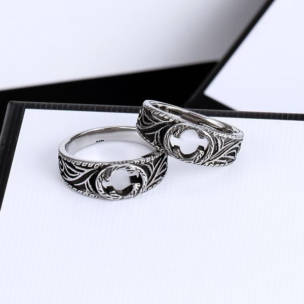 

2021 high-quality jewelry 70% off sale titanium steel ring female fashion turquoise stainless subnet red jewelry factory, Black