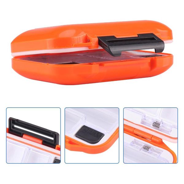 

utility compartments storage case box fishing lure spoon hook bait tackle spoons accessories and equipment kit