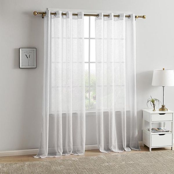 

croker horse modern solid color flax fiber curtain for el living room bedroom window treatment blinds finished drapes &
