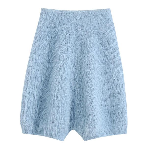 

fandy lokar casual solid straight shorts women fashion slim knitted short elegant elastic waist female ladies hae women's, White;black