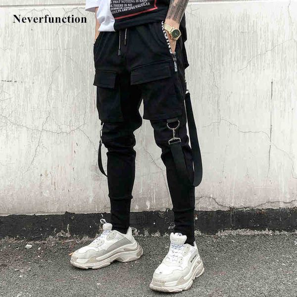 

men's pants fashion pant spring men streetwear joggers multi-pocket letter printed mens hip hop slim fit casual sweatpants brhb, Black