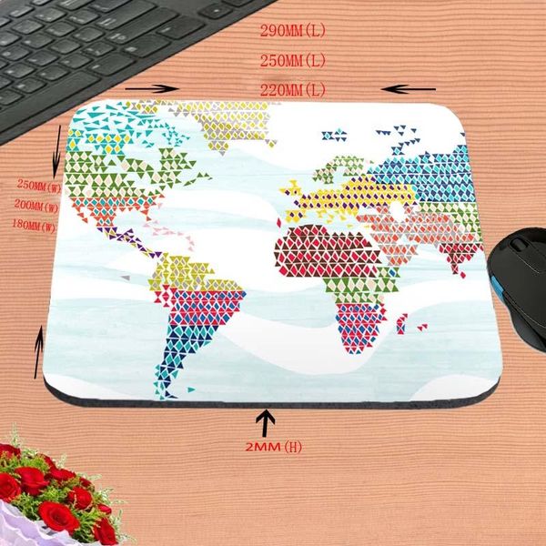 

mouse pads & wrist rests kess inhouse geo map custom sell print anti-slip arrival customized pad computer pc nice gaming mousemat as gift