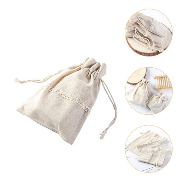 

storage bags 6pcs practical jewelry drawstring bag wedding candy pouch