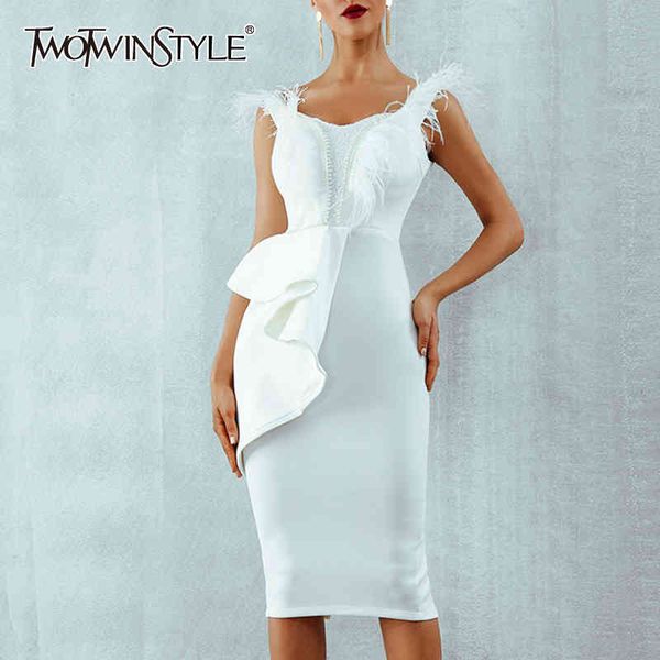 

party tassel dress for women square collar sleeveless high waist slim ruffle dresses female spring new 210428, Black;gray