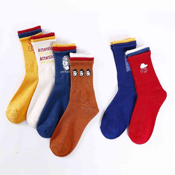 

women's sorks hosiery 2021 spring and autumn sos children's street trend, Black;white