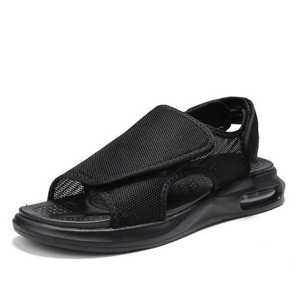 

sandals luxury sandalias sandales samool footwear sandalia on big gladiator breathable sandles water shoes mountain for homens hollow s, Black