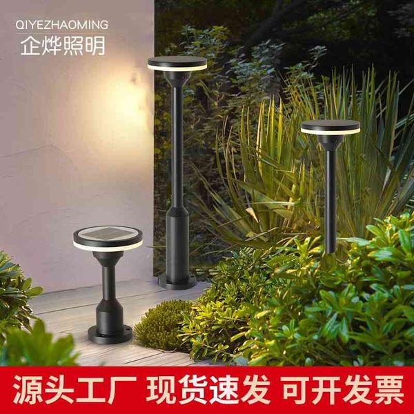 

outdoor waterproof ground plug garden landscape led solar lawn lamp