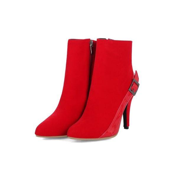 

boots oversized pointed women woman winter shoes botas, Black