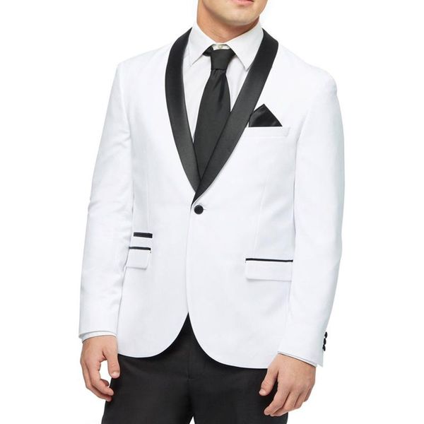 

men's suits & blazers 2021 tailor made clothing fashion handsome slim fit white/solid color groomsmen tuxedos wedding beach party men, White;black