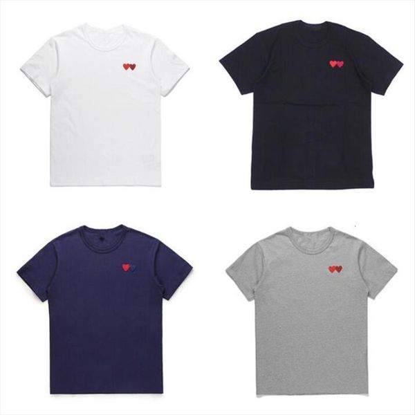 

have eyes fashion couple men t shirt fits casual embroidery love heart sweet summer outfits for man and women, White;black