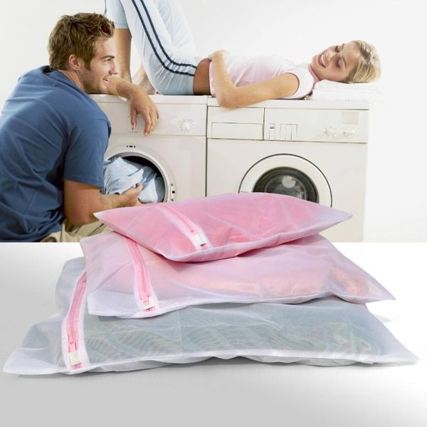

3pcs zippered mesh laundry wash bags for delicates lingerie socks underwear high quality