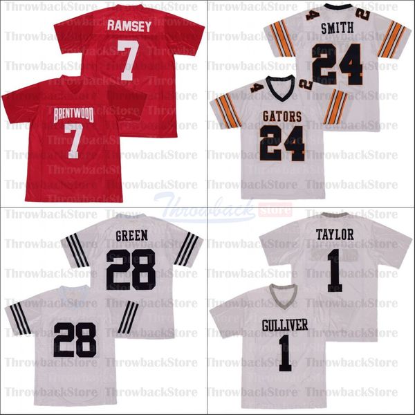 

football jerseys size s-xxxl 1 taylor 28 green 24 smith 7 ramsey white, Black;red