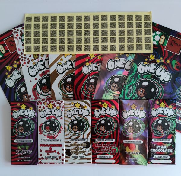 

packing empty boxes one up milk chocolate bar vegan 3.5 grams per bars oneup strawberries cookies cream wrappers packaging pack package box