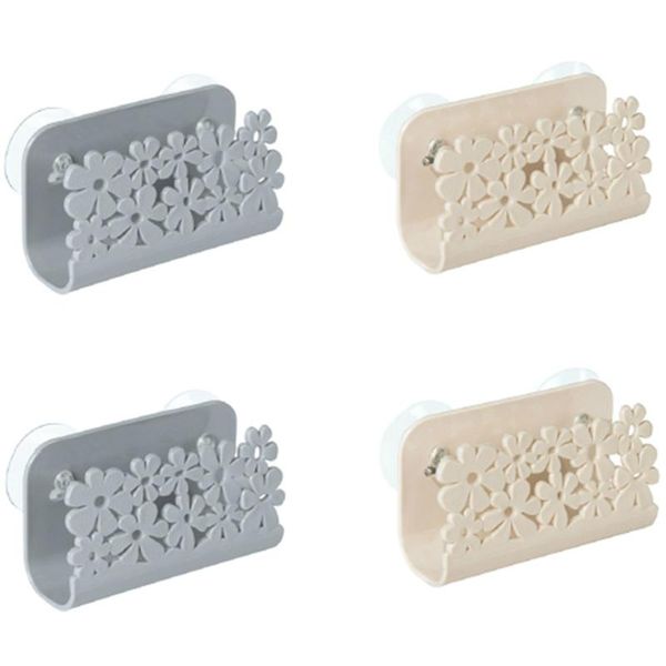 

bathroom soap rack sink hollow shelf kitchen scouring pad drain home suction cup storage & organization