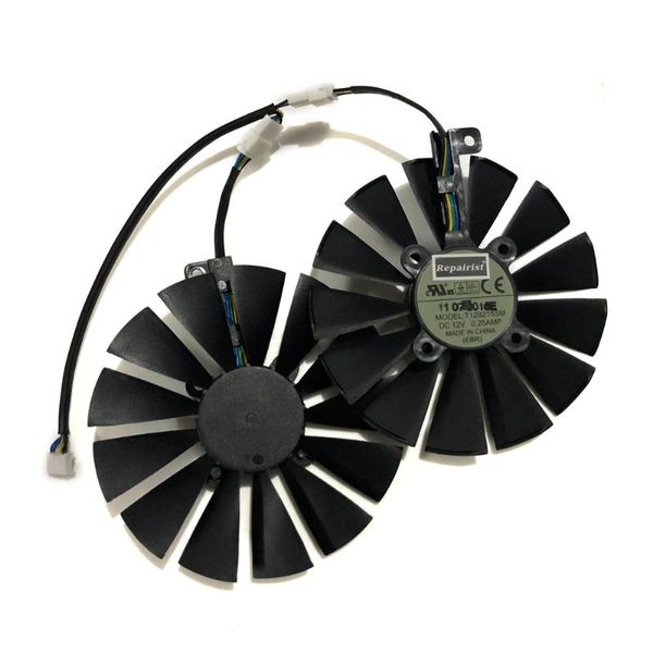 

fans & coolings 95mm t129215sm gpu cooler fan for asus rog poseidon gtx1080ti strix rx 570 470 580 gtx 1050ti video card replacement