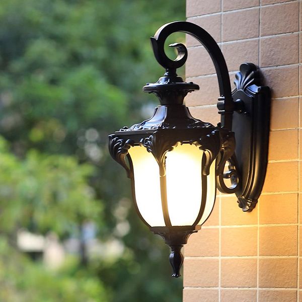 

european style retro outdoor courtyard balcony living room corridor waterproof wall lamp lamps
