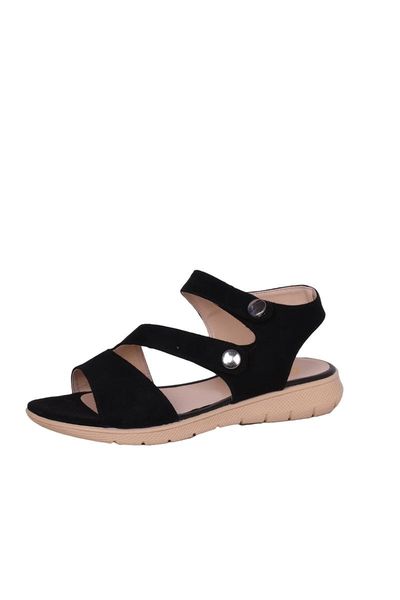 

sandals black-suet women orthopedic