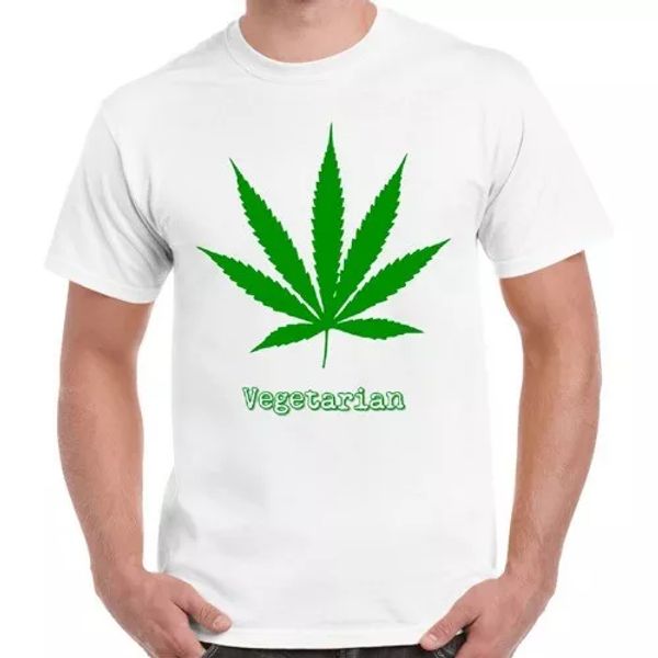 

vegetarian weed cannabis marijuana tee stoner funny cool retro t shirt 2299, White;black