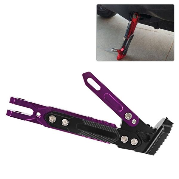 

motorcycle cnc aluminum alloy adjustable kickstand foot side stand tripod holder non-slip other parts