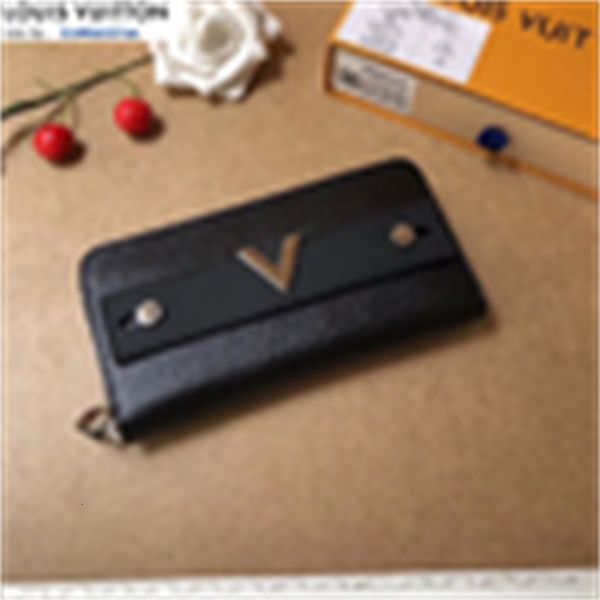 

purse wallet brand card designer wallets luxury evening m62522 long zip chain wallet compact black clutches men key real leather holders, Red;black