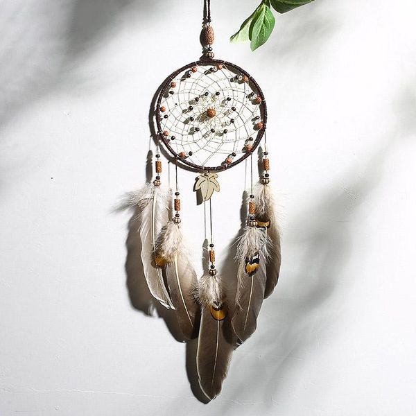 

decorative objects & figurines handmade native traditional dream catcher feathers for car room wall hanging mobile ornament decoration craft