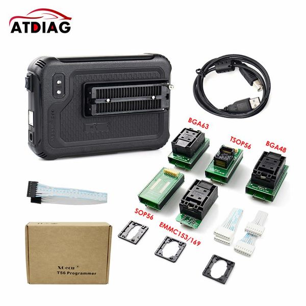 

xgecu t56 programmer 56 pin drivers isp support 20000+ ics for pic/nand flash/emmc tsop48/tsop56/bga48/63/64/100/153/162/169/221 diagnostic