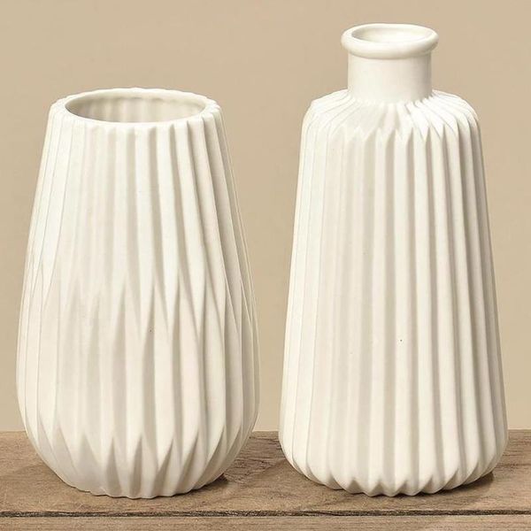 

plastic vases anti-ceramic home decor imitation rattan flower vase european wedding modern decorations unbreakable basket storage bags