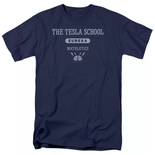 

Eureka Tesla School T-Shirt Sizes S-3X NEW, White;black