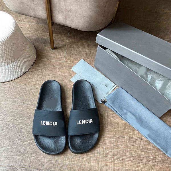 

women's shoes b family paris men's and women's summer wear trend outdoor antiskid waterproof one word slippers letter lovers, Black