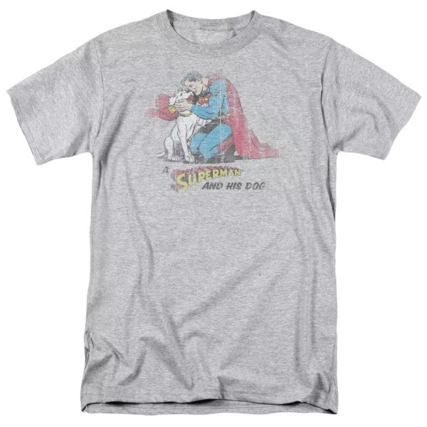 

superman and his dog t-shirt dc comics sizes s-3x new, White;black