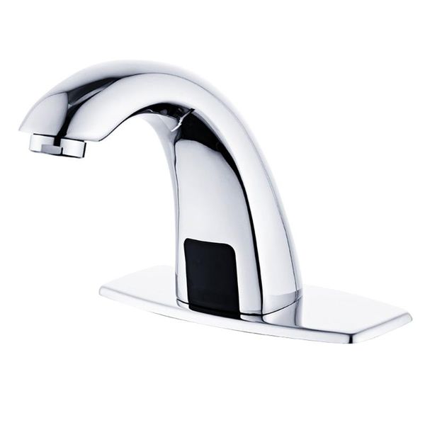 

bathroom sink faucets &cold automatic touch sensor brass infrared tap deck mount battery power dual purpose
