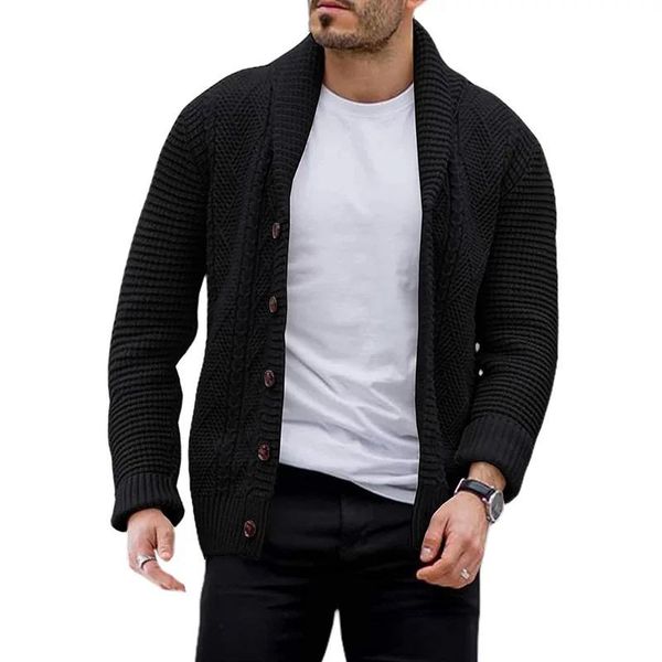 

men's sweaters ropa de hombre autumn men' s winter outwear fashion cardigan male sweater overcoat, White;black