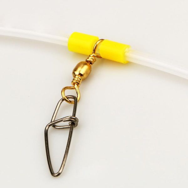

fishing accessories terminal rolling plastic sleeve tube swivel snap arms saltwater rig material