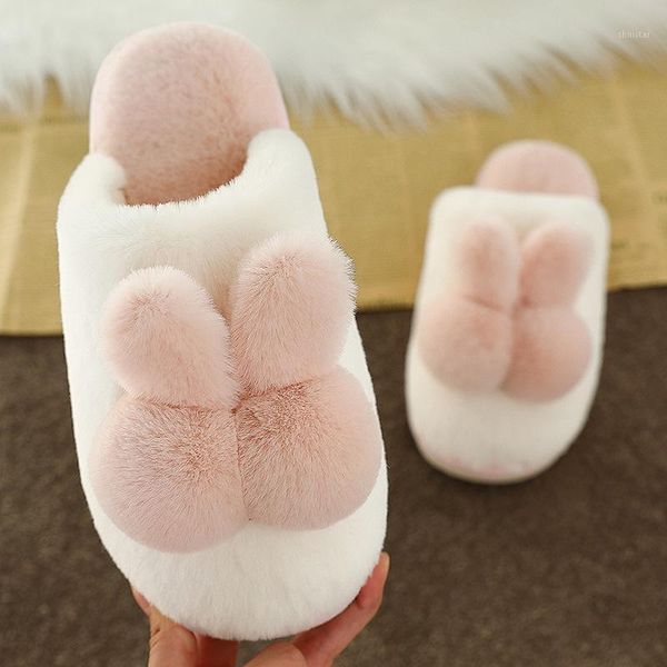 

slippers winter fur women home designer warm faux ladies slides indoor bedroom flats furry1, Black
