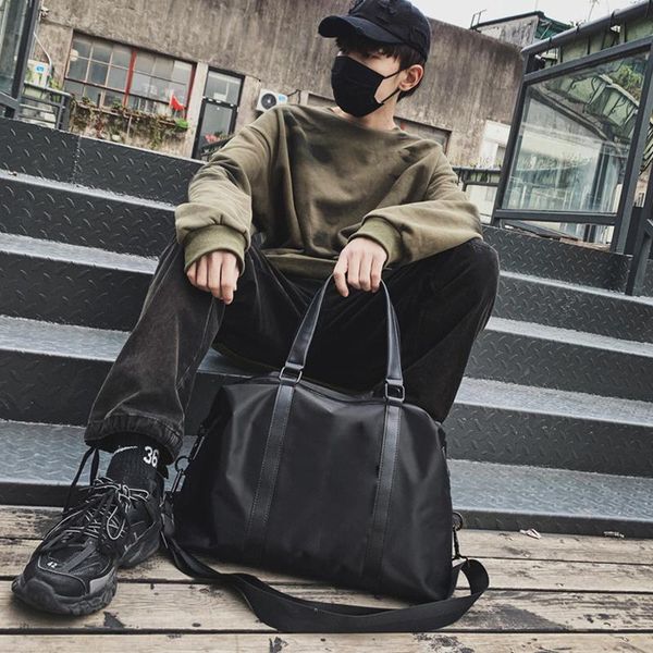 

fashion outdoor waterproof nylon sports gym bags men women training fitness travel handbag yoga sport bag shoulder bolsa