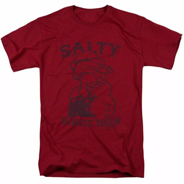 

popeye salty dog t shirt mens licensed idw comics tee cardinal, White;black