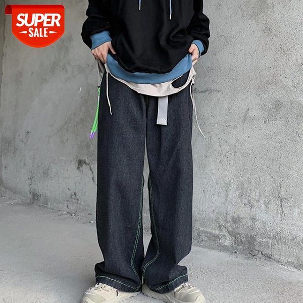 

uncledonjm 20aw new jeans men's bf harajuku fashion brand street casual loose blue couple clothes k1168 #ly3h