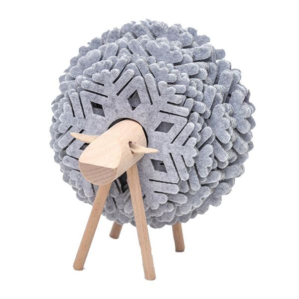 

mats & pads sheep shape anti slip cup coasters insulated round felt japan style creative home office decor