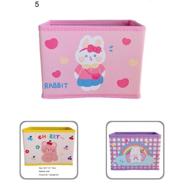 

storage drawers box cartoon print foldable large capacity deskconvenient