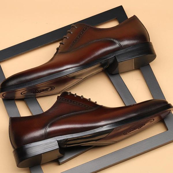 

dress shoes cosidram pointed toe men classic spring autumn business for genuine leather trend rmc-016, Black