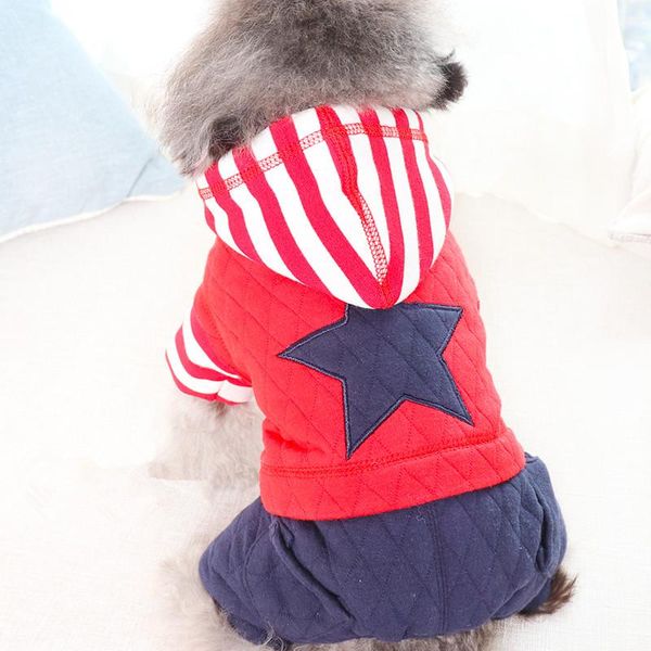 

thicken warm dog clothing winter pet coat outfit puppy yorkshire pomeranian poodle bichon schnauzer clothes jumpsuit overall apparel