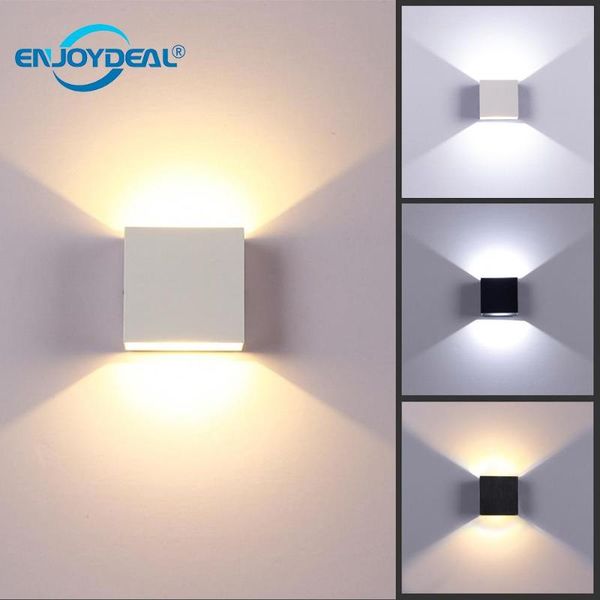 

wall lamp enjoydeal 1pc cob led light cube aluminum alloy modern home sconce for corridor decoration lighting