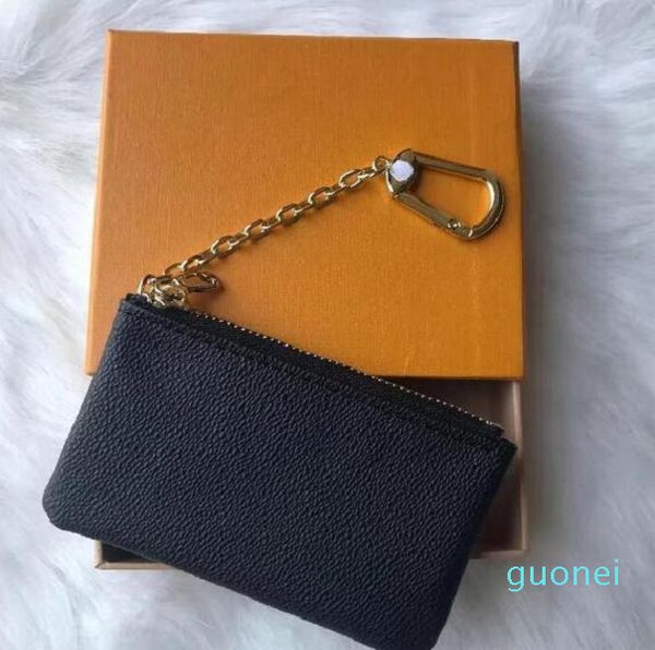 

designer- 4 color key pouch leather holds classical designer women key holder coin purse small key wallets 2021, Red;blue