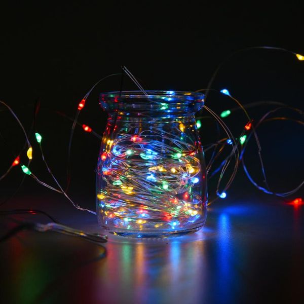 

strings garland led string lamp rgb fairy lights battery christmas decoration 2m 3m 5m 10m usb 5v copper wire waterproof