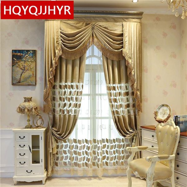 

curtain & drapes hqyqjjhyr european style luxury velvet custom decorative curtains for living room bedroom el apartment kitchen