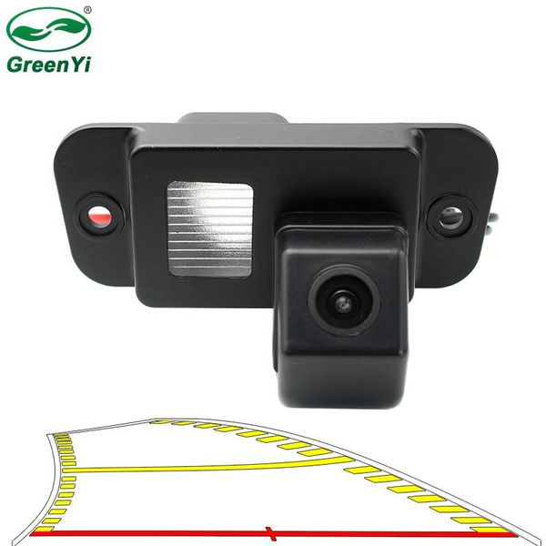 

car rear view cameras& parking sensors hd 4089t vehicle dynamic trajectory line reverse backup camera for ssangyong rexton korando actyon